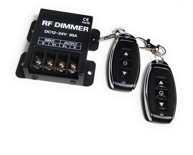 LED/Motor Funk Dimmer/Schalter 12V/24V DC Gleichspannung mit Fernbedienung