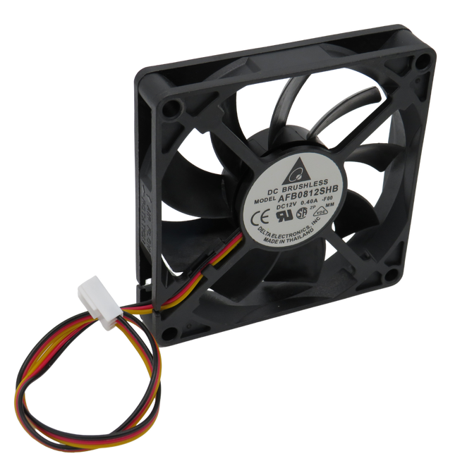 Delta AFB0812SHB-F00 – 80mm Lüfter 12V DC | 3-Pin | Kugellager | 4000 RPM Server Fan