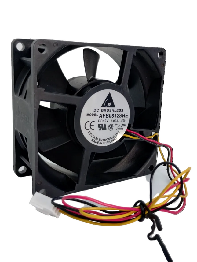 Delta AFB0812SHE-F00 Lüfter – 80 mm | 12 V DC | 3-Pin | High-Speed Industrie-Lüfter