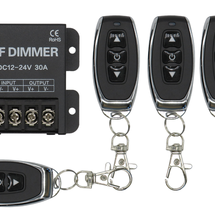 LED/Motor Radio Dimmer/Switch 12V/24V DC with Remote Control