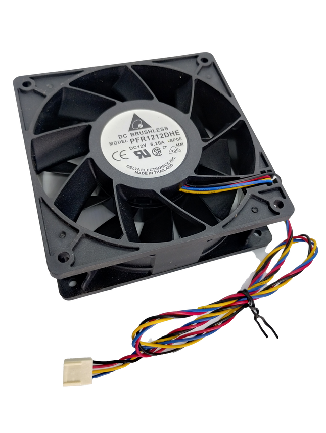 Delta PFR1212DHE-SP00 Lüfter – 120 mm | 12 V DC | 4-Pin PWM | 255 CFM  High-Performance Industrie- Server Fan