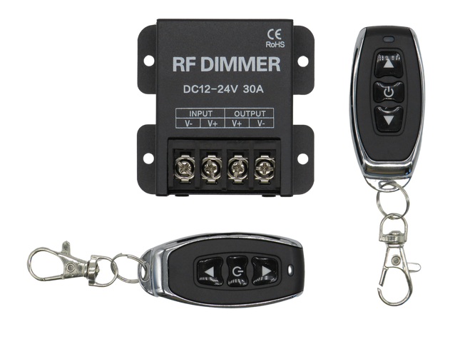 LED/Motor Funk Dimmer/Schalter 12V/24V DC Gleichspannung mit Fernbedienung
