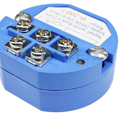 -50°C to +500°C Temperature Sensor RTD PT100 Transmitter Module DC 24V 4-20MA Thermometer
