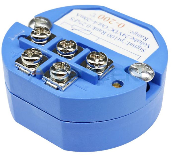 -50°C bis +500°C Temperatur Sensor RTD PT100 Sender Modul DC 24V 4-20MA Thermometer