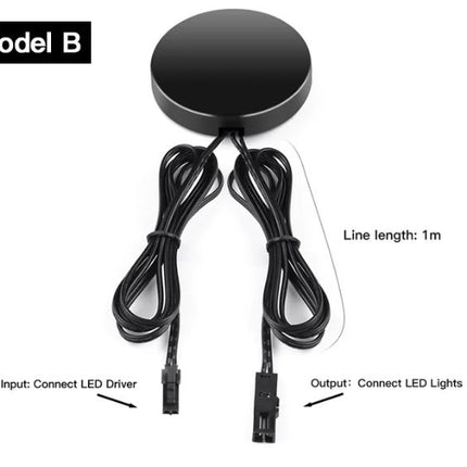 Durchdringbarer Touch-Dimmer LED-Lichtschalter (12–24 V, bis 60 W) Handkehrum Steuerung Touch-Dimmer