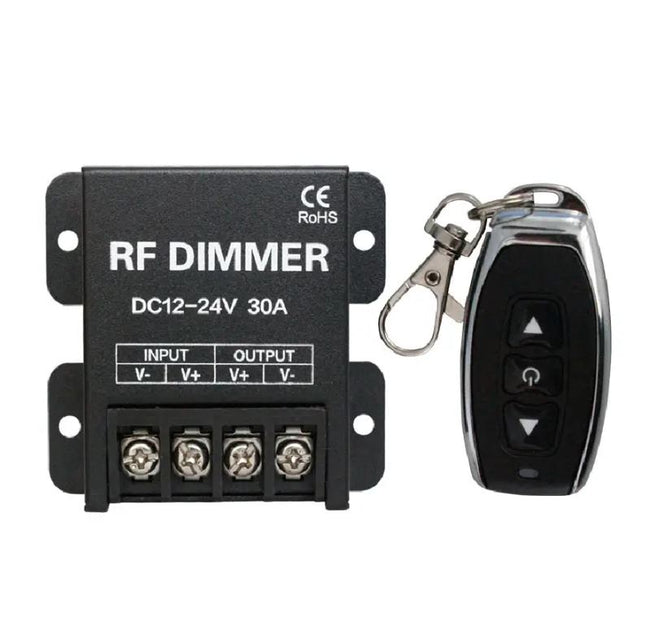 LED/Motor Funk Dimmer/Schalter 12V/24V DC Gleichspannung mit Fernbedienung