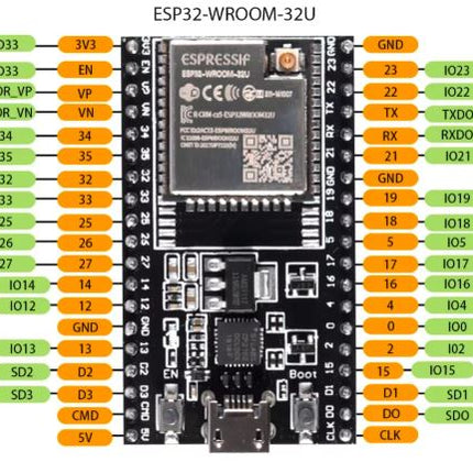 3 in 1 für 38 Pin ESP-32S mit Antenne ESP32 mit Entwicklung Breakout Board GPIO