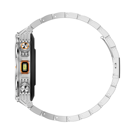 GK81 Venus Smartwatch Fitness Tracker Bluetooth Anruf Sportuhr Silber