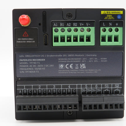 Papierloser 16-Kanal Recorder mit Touchscreen – Präziser Datenlogger für analoge Signale & Industrieanwendungen