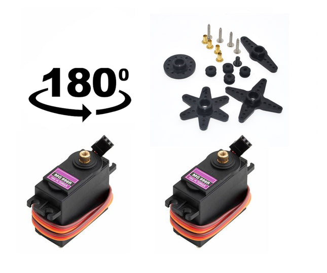 Full Metal MG996R Digital Servo Motor 180° | 270° | 360° Metal Gear HIGH Torque 15KG for RC
