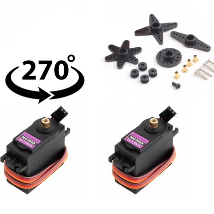 Voll Metall MG996R Digital Servo Motor 180° | 270° | 360° Metal Gear HIGH Torque 15KG für RC