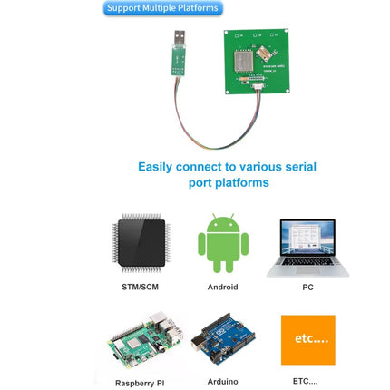 UHF RFID Reader Modul FM-60X R200 – UART TTL EPC Gen2 860-960MHz Arduino ESP32