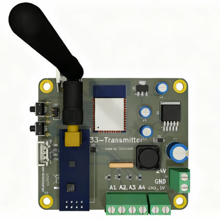 4-Kanal 0–10V Analog Signal –Funk-Übertragungsadapter bis 5 km Reichweite DTT433 PLC/SPS wireless Input Output Adapter