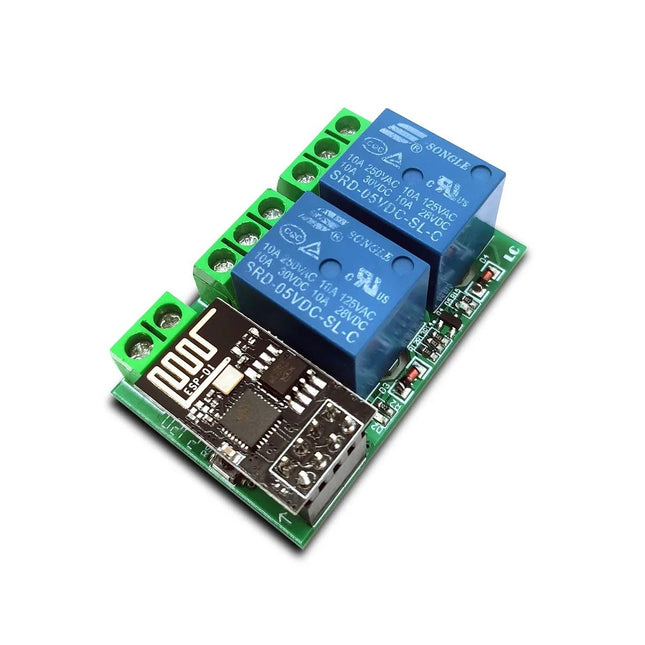 ESP8266 / ESP-01S Dual-Channel Relais Modul – Tasmota vorinstalliert | SmartHome
