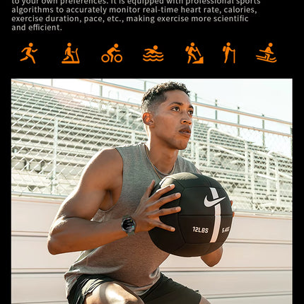 GZ6 GPS Smartwatch – AMOLED Outdoor-Uhr mit Navigation, Höhenmesser & Kompass Multisensor Uhr mit AI-Sprachsteuerung & Umwelt