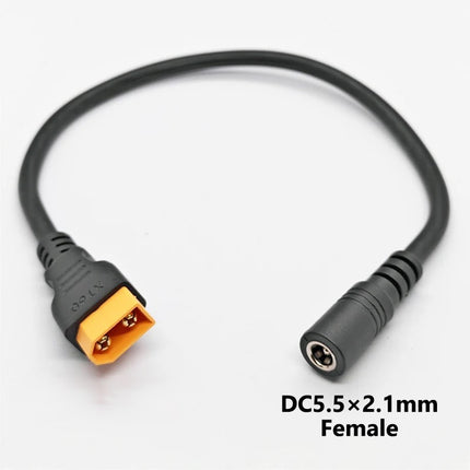 XT60 auf DC5521 Adapter Kabel 18AWG – 4 Varianten Stecker Buchse 27cm