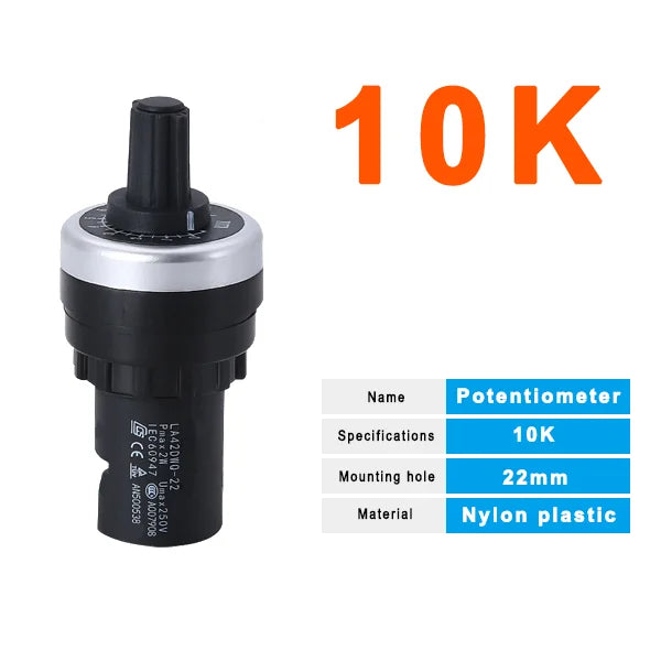 LA42DWQ Potentiometer 10K - 100K – Geschwindigkeitsregelknopf für Frequenzumrichter