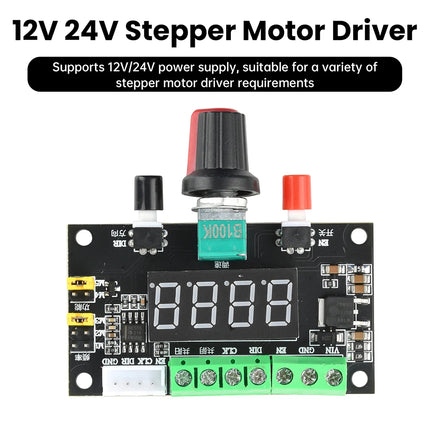 12V 24V Schrittmotor Controller PWM Puls Signalgenerator Drehzahlregler Vorwärts Rückwärts PUL DIR Stepper Motor