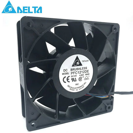 Delta PFC1212DE-F00 Lüfter – 120 mm | 12 V DC | 4-Pin PWM | High-Speed Industrie-server Fan