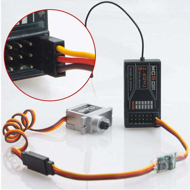 RC Servo Reverser Modul – PWM Signal Umkehr 3–24V 5A für Flugzeug & RC