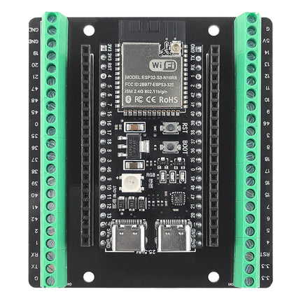 ESP32-S3 N16R8 44-Pin Development Board + Terminal Expansion Board – WiFi Bluetooth USB-C