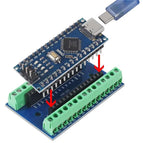 Arduino Nano V3.0 + Breakout Terminal Adapter