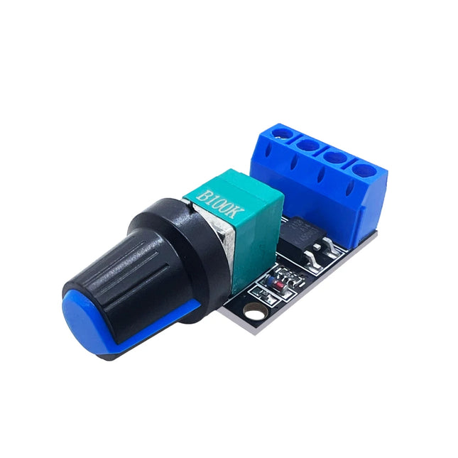 Stufenlos PWM DC Drehzahlregler & LED-Dimmer DC Motor – 5V / 12V | 10A