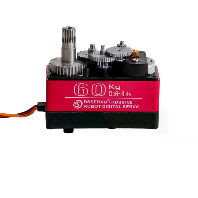 Dual Arm 60kg Last RDS5160 Digital Servo 270° 7.4V High Torque Metallgetriebe mit U-Halterung