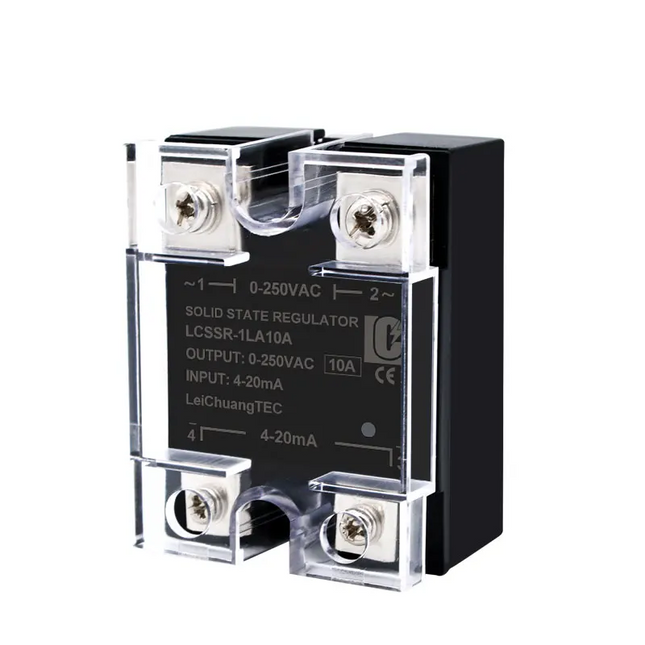 SSR 40A AC Leistungsregler 0-250V Solid State Voltage Regulator 0-10V 4-20mA 0-5V