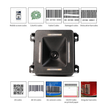 LV8200 Embedded Barcode Scanner Module 1D 2D QR NFC Reader 13.56mHz USB RS232/48