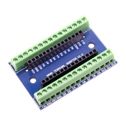 Arduino Nano V3 Set mit Breakout Board – Terminal Adapter CH340 Mini USB 2in1