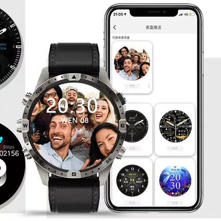 GT45 Garmin Style Smartwatch – Multisensor Uhr mit AI-Sprachsteuerung & Umwelt
