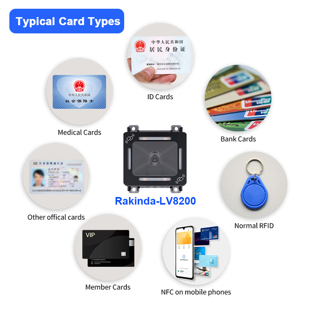 Nfc Scanner Module LV8200 Embedded Barcode Scanner Module 1D 2D QR NFC Reader 13.56mHz US ...