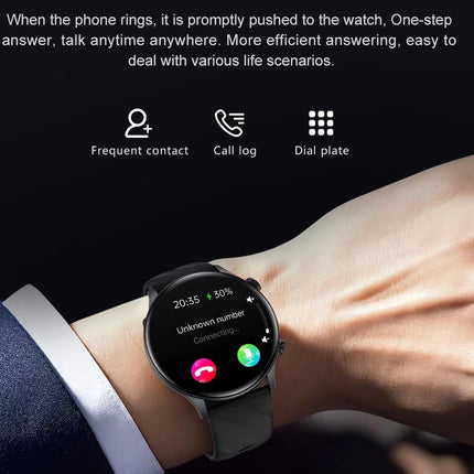 GW60 Smartwatch – AMOLED Display & Echtzeit Stressanalyse & Fitness-Atemtraining