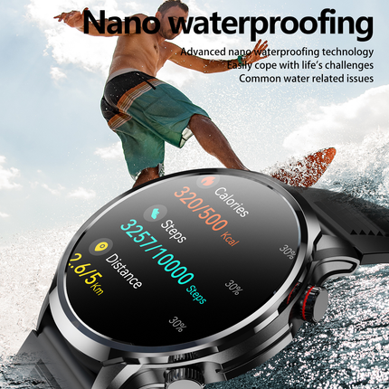 GX100 Smartwatch – 1,95" HD Display mit Sprachsteuerung & Gesundheitsüberwachung