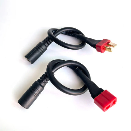 T Plug auf DC 5.5x2.1mm Adapterkabel 18AWG Stecker Buchse DC5521 Akku Ladegerät RC