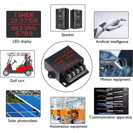 DC DC Wandler 12V 24V auf 5V 5A 10A Step Down Buck Converter 25W 50W Spannungsregler