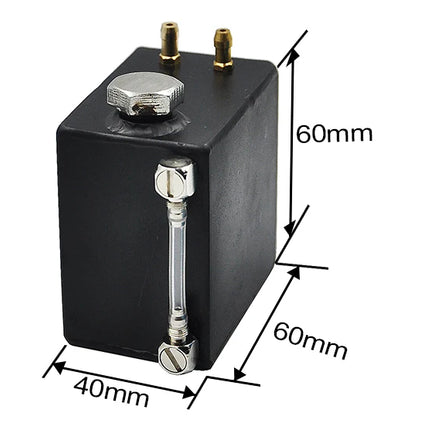 110ml Mini Kraftstofftank RC Jet Tank M5 Füllstandsanzeige Metall Schwarz Rot Blau Modellbau Boot