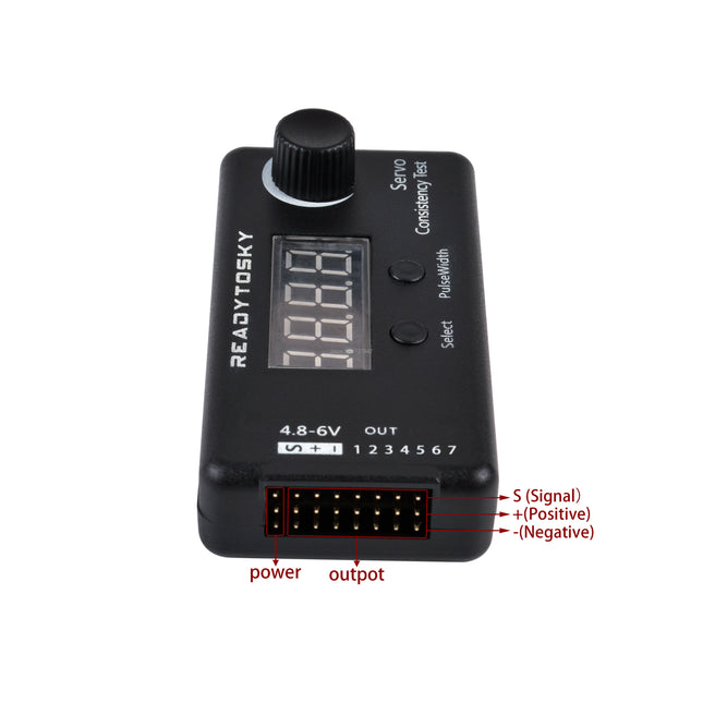 Servotester Readytosky 4CH Digital PWM PPM ESC Tester – RC Drone Flugzeug mit AA Batteriehalter