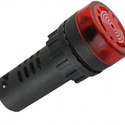 AD16-22SM Alarmsummer 22mm LED Rot Blinklicht Summer 12V 24V DC