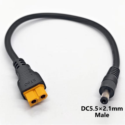XT60 auf DC5521 Adapter Kabel 18AWG – 4 Varianten Stecker Buchse 27cm
