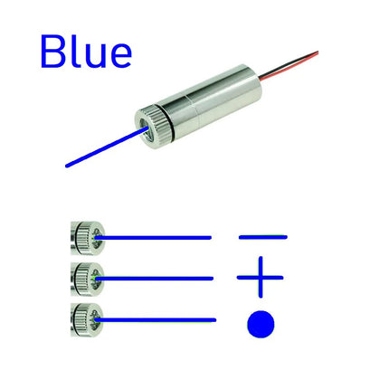 650nm 5mW Green/red/blue Dot/Line/Cross Laser Module Head Lens Focusable