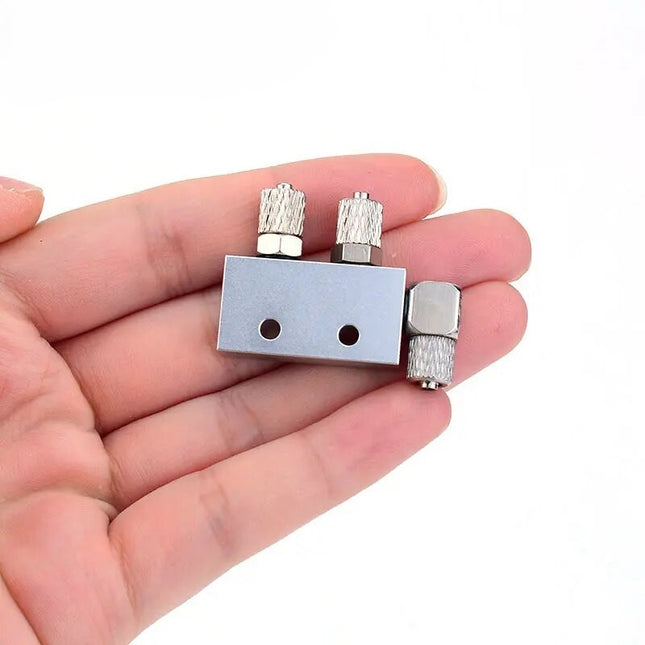 RC Hydraulik Öl Verteiler 3 Wege 4 Wege – M5 Distributor für Bagger 1/12 1/14