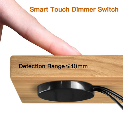 Durchdringbarer Touch-Dimmer LED-Lichtschalter (12–24 V, bis 60 W) Handkehrum Steuerung Touch-Dimmer