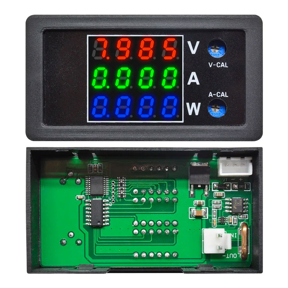 Voltmeter Amperemeter 12V DC 6,5-100V 20A, Spannungsmesser Wattmeter Tester Spannung Strom Leistung Energie Digital LCD Energiemesser DC20A Voltmeter Amperemeter 12V DC 6,5-100V 20A, Spannungsmesser Wattmeter Tester Spannung Strom Leistung Energie Digital LCD Energiemesser DC20A