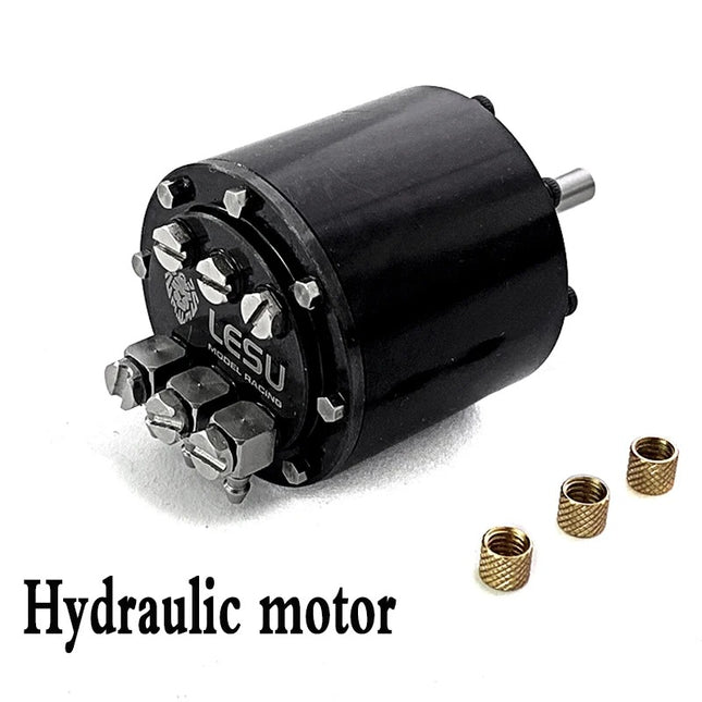 Kolben-Hydraulikmotor für RC-Baumaschinen  High-Torque Motor – geeignet für RC-Bagger, Lader &amp; LKW