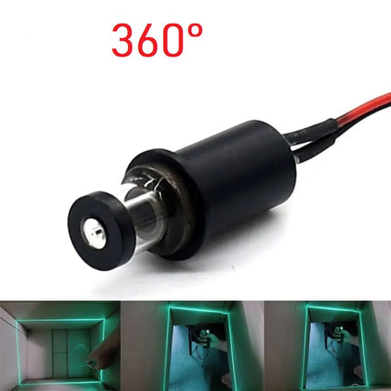 360° Laser Modul Grün 520nm – Omnidirektionaler Level Laser 2,3–5V für Messung & Ausrichtung