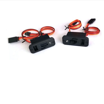 2 x Stück RC-Schalter mit LED, verbinder, JR-Stecker, Ein-Ausschalter RC Auto