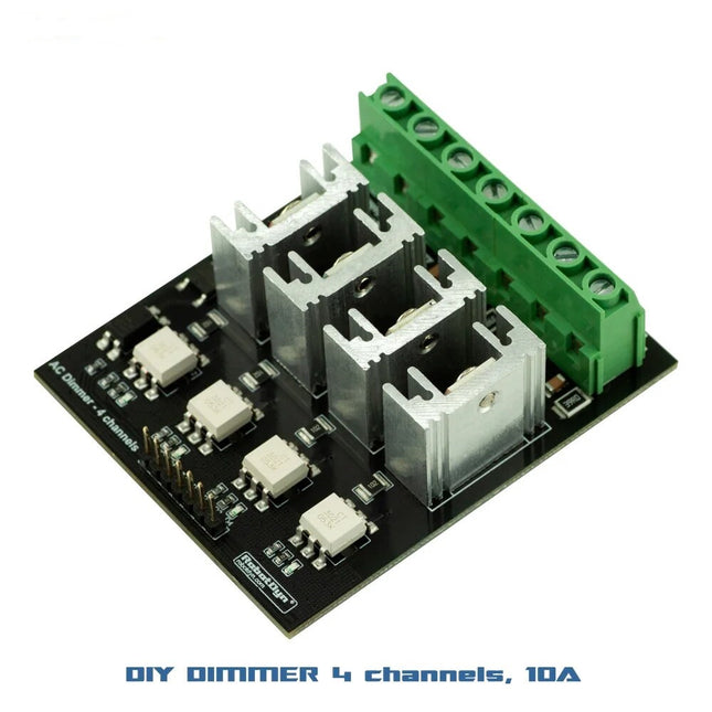 4 channel light and motor AC dimmer module, for 3.3 V/5V logic, AC 50/60h 250V