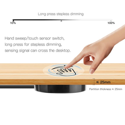 Durchdringbarer Touch-Dimmer LED-Lichtschalter (12–24 V, bis 60 W) Handkehrum Steuerung Touch-Dimmer